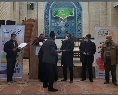 اهدای احکام مستمری بگیران بخش تنکمان