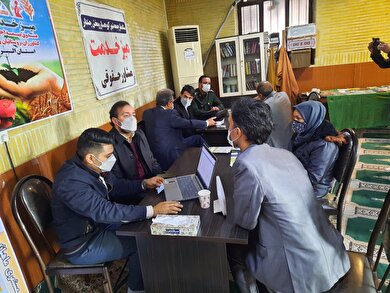 برگزاری میز خدمت در محل مصلی نماز جمعه شهر کوهسار