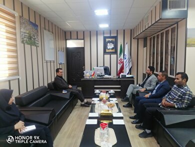 دیدار مدیر صندوق بیمه اجتماعی استان خراسان جنوبی با فرماندار شهرستان خوسف