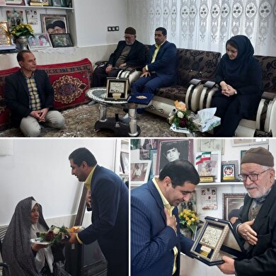 دیدار با خانواده شهیدان خسروی همزمان با سومین سالگرد شهادت سردار حاج قاسم سلیمانی