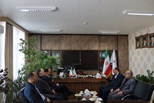 دیدار مدیرکل صندوق آذربایجان شرقی با فرمانداری شهرستان ورزقان