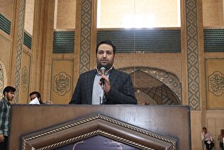 سخنرانی مدیرصندوق استان یزد در مصلی میبد
