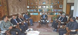 دیدار مدیرکل صندوق استان با فرماندار شهرستان اسکو