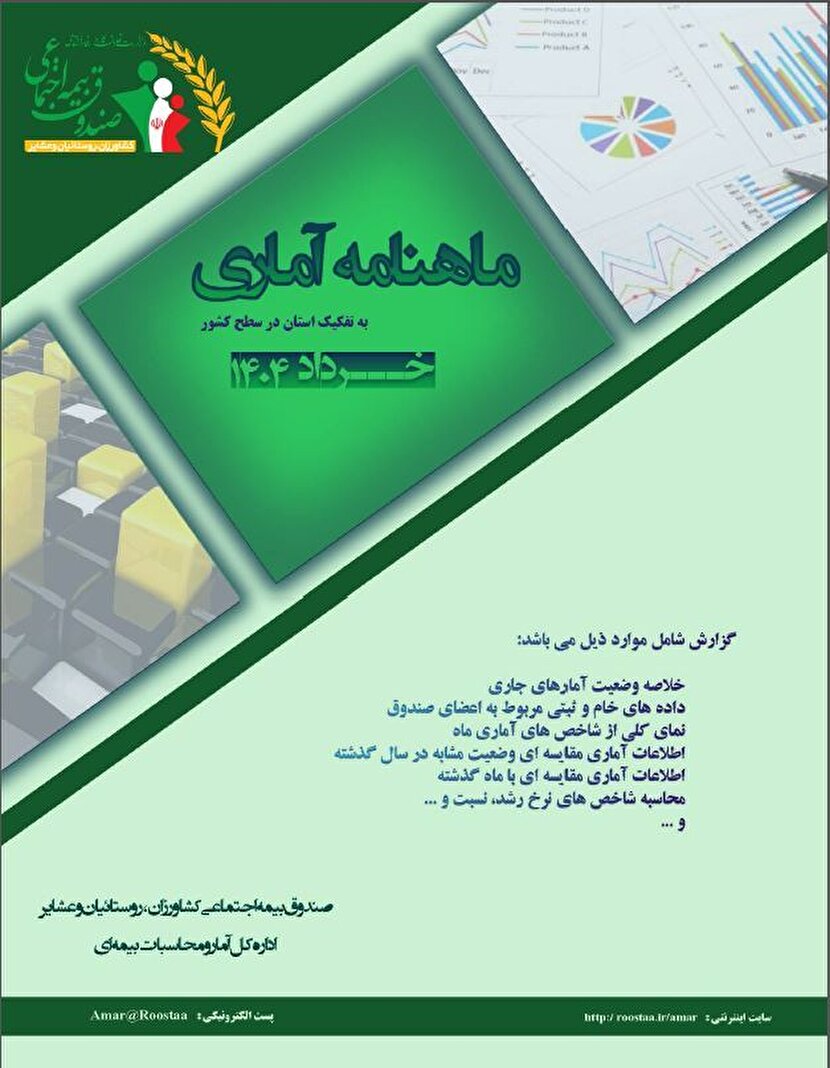 ماهنامه آماری خرداد ماه 1404