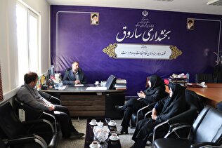 دیدار و گفتگو مدیر صندوق استان مرکزی با بخشدار شهر ساروق