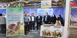 برگزاری میز خدمت صندوق به مناسبت روز روستا وعشایر در مراسم نماز جمعه استان همدان