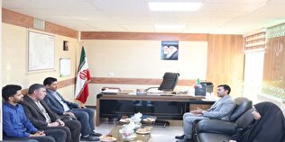 دیدار سرپرست صندوق استان با بخشدار شیرین‌سو