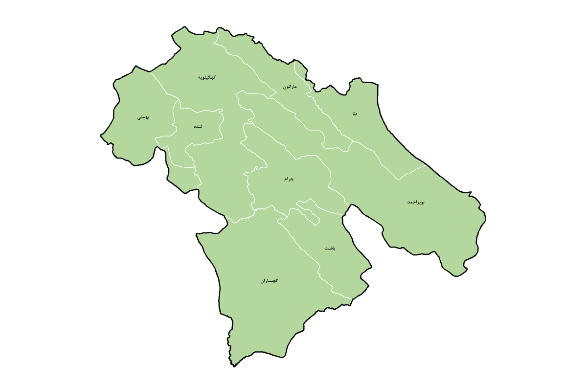 نام استان: کهگیلویه و بویراحمد / کد استان: 72 / برآورد جامعه هدف: 123609 / تعداد شهرستان: 9 / ضریب پوشش: 32.0