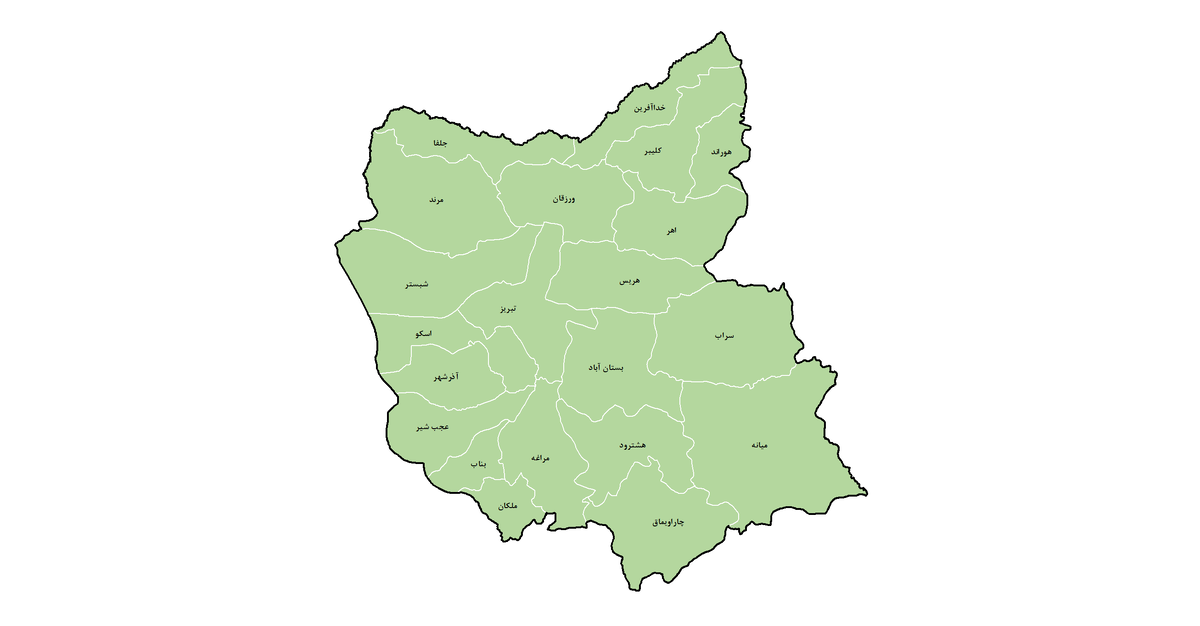 نام استان: آذربایجان شرقی / کد استان: 51 / برآورد جامعه هدف: 462212 / تعداد شهرستان: 22 / ضریب پوشش: 65.8