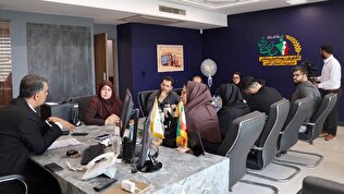 نشست خبری مدیر صندوق البرز با حضور بیش از 10 خبرگزاری، پایگاه خبری و روزنامه در دفتر مدیریت استان